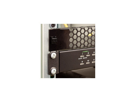 LogiLink Panneau d'aération 19', sans outil, 1 U, noir