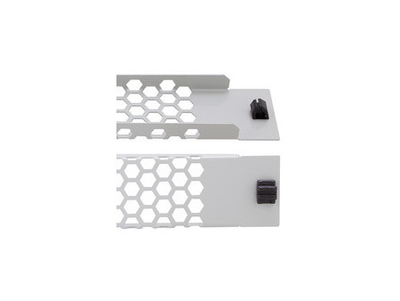 LogiLink Panneau d'aération 19', sans outil, 1 U, gris clair