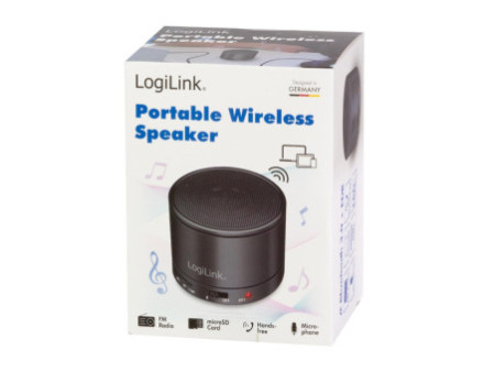 LogiLink Enceinte Bluetooth avec lecteur MP3 & radio Fm