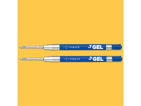 PARKER Recharge QUINK Gel ECO, tracé: M, blister de 2, bleu