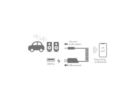 LogiLink Récepteur audio Bluetooth 5.3 pour véhicule, noir