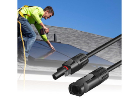 LogiLink Set de rallonges pour panneau solaire, 7,5 m