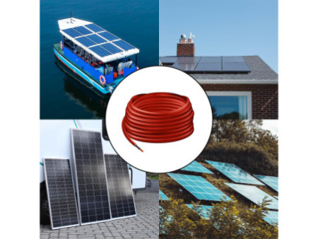 LogiLink Câble d'installation pour panneau solaire, rouge