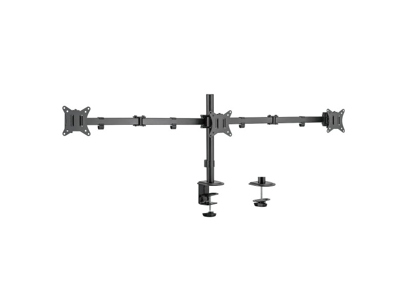 LogiLink Support triple écran, longueur bras: 658 mm, noir