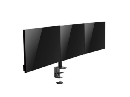 LogiLink Support triple écran, longueur bras: 658 mm, noir