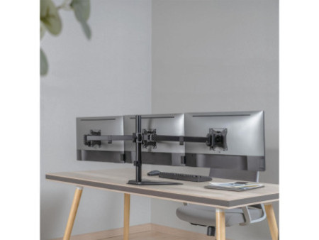 LogiLink Support triple écran avec socle, noir,