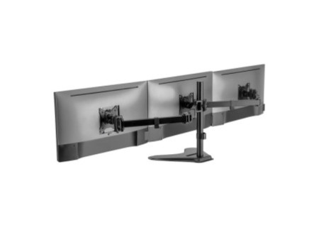 LogiLink Support triple écran avec socle, noir,