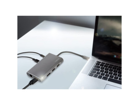 LogiLink Docking station USB 3.2 (gén.1), USB-C, 8 ports