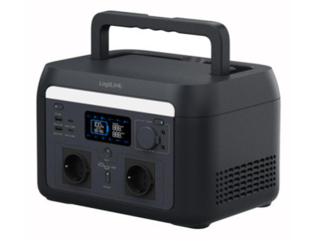 LogiLink Chargeur mobile/Powerstation, 600 watts, noir