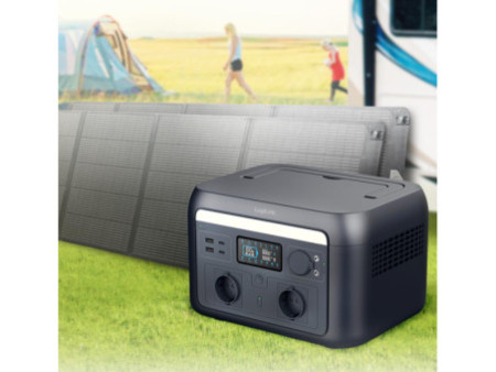 LogiLink Chargeur mobile/Powerstation, 600 watts, noir