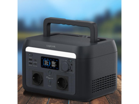 LogiLink Chargeur mobile/Powerstation, 600 watts, noir