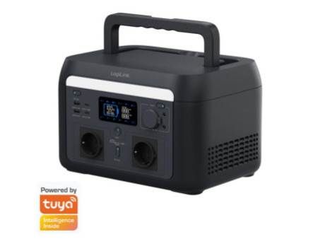 LogiLink Chargeur mobile/Powerstation, 600 watts, noir