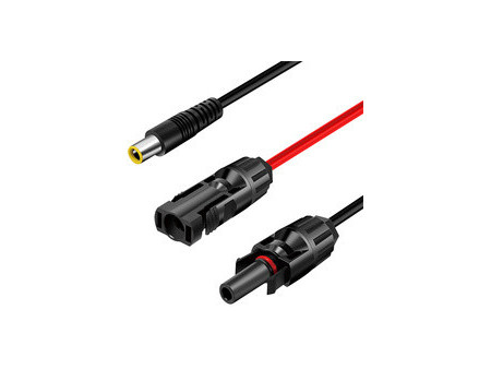 LogiLink Câble pour panneau solaire, 0,24 m, noir/rouge
