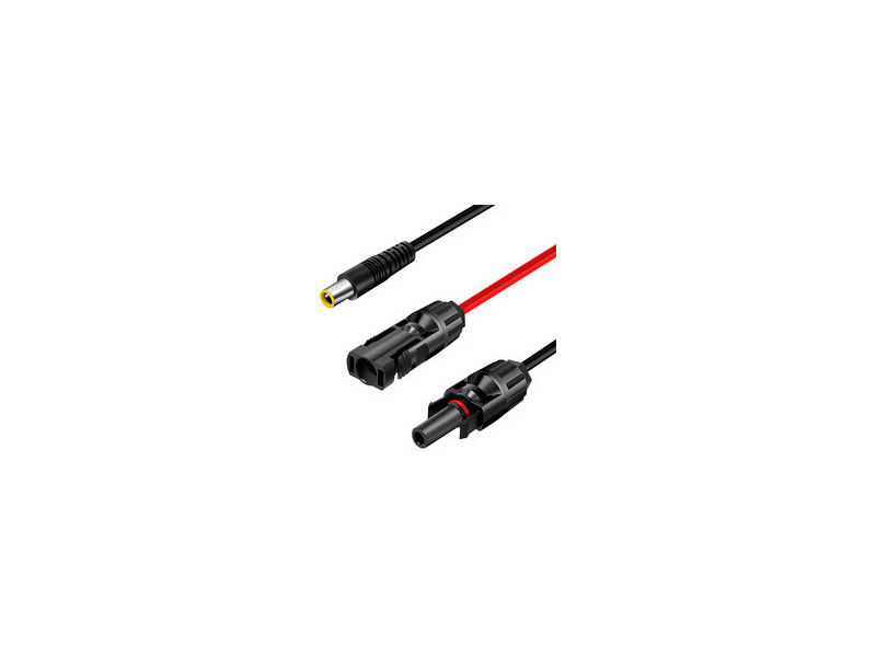 LogiLink Câble pour panneau solaire, 1,8 m, noir/rouge