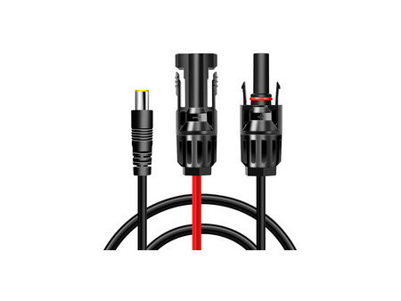 LogiLink Câble pour panneau solaire, 1,8 m, noir/rouge