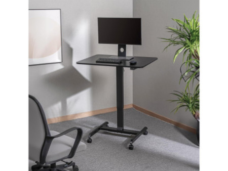 LogiLink Bureau d'ordinateur réglable, électrique, noir