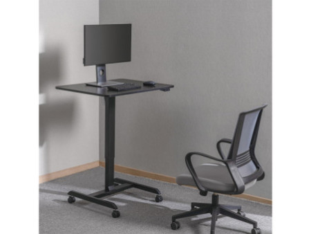 LogiLink Bureau d'ordinateur réglable, électrique, noir