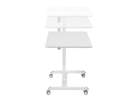 LogiLink Bureau d'ordinateur réglable, électrique, blanc