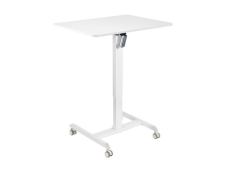 LogiLink Bureau d'ordinateur réglable, électrique, blanc