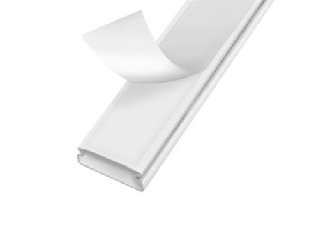 LogiLink Kit de goulottes pour installation murale, blanc
