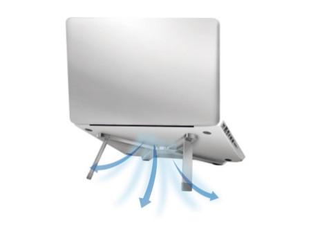 LogiLink Support pour tablette/ordinateur portable, argent