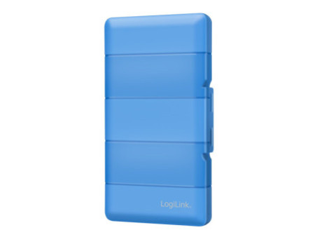 LogiLink Boîte de protection pour 4 SSD M.2 NGFF/NVMe, bleu