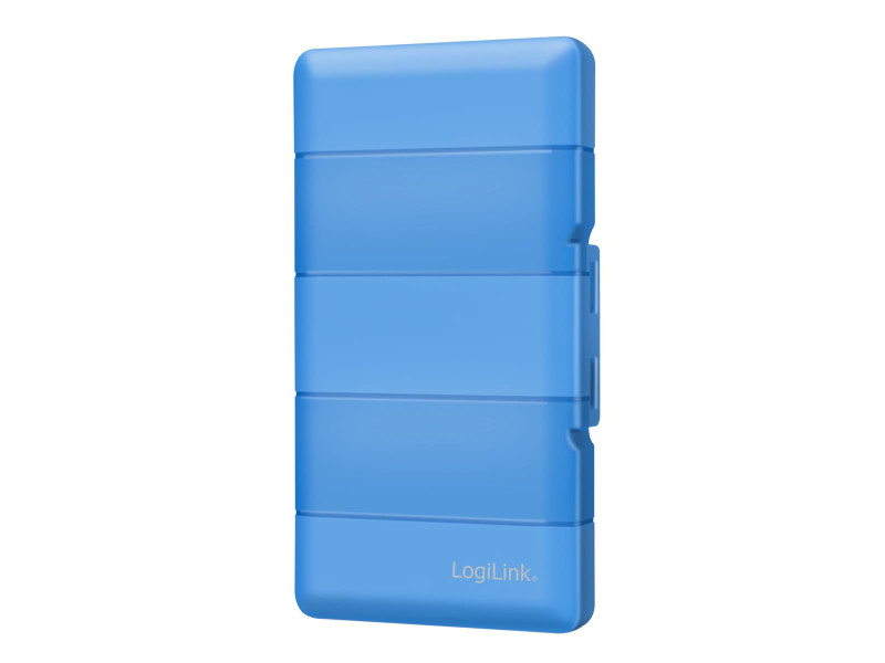 LogiLink Boîte de protection pour 4 SSD M.2 NGFF/NVMe, bleu