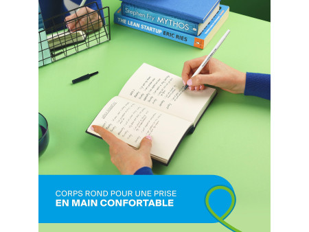 Paper:Mate Stylo à bille Kilometrico, boîte de 50, bleu