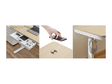 LogiLink Bureau assis-debout, hauteur réglable, électrique