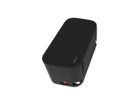 LogiLink Boîtier de câbles avec multiprise, 5 prises, noir