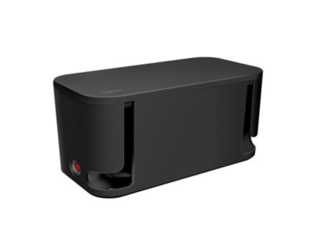 LogiLink Boîtier de câbles avec multiprise, 5 prises, noir