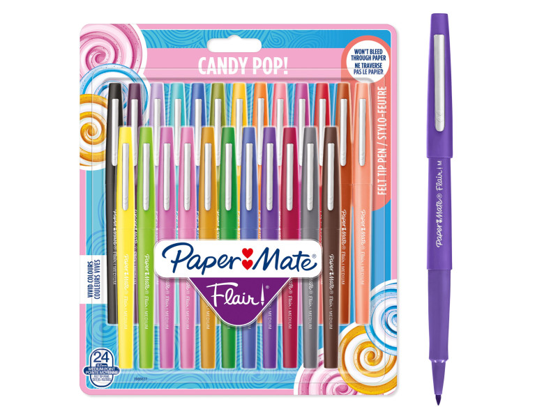 Paper:Mate Stylo feutre Flair 'Candy Pop', étui de 24