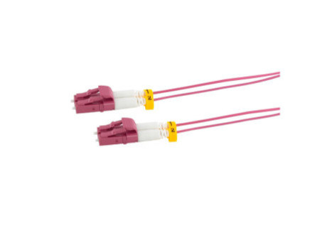 LogiLink Câble patch fibre optique, 2x LC-Duplex, OM4, 10 m