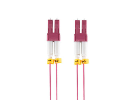 LogiLink Câble patch fibre optique, 2x LC-Duplex, OM4, 10 m