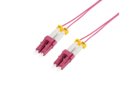 LogiLink Câble patch fibre optique, 2x LC-Duplex, OM4, 10 m