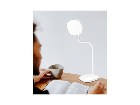 LogiLink Lampe de bureau à LED, à poser, blanc