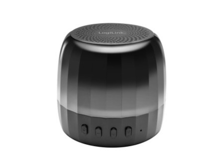 LogiLink Enceinte Bluetooth avec lumières festives, noir