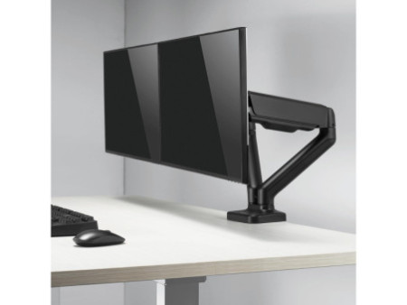 LogiLink Support double écran, alu, longueur bras: 450 mm
