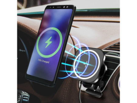 LogiLink Support magnétique de smartphone pour voiture, noir