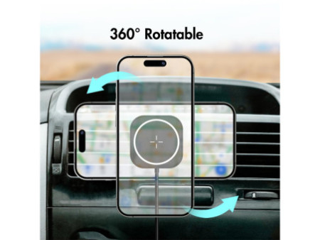 LogiLink Support magnétique de smartphone pour voiture, noir