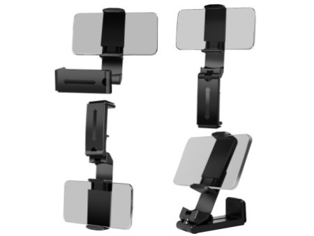 LogiLink Support pour smartphone, à pince, pliable, noir