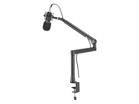 LogiLink Bras de microphone professionnel, noir