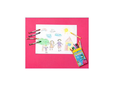Paper:Mate Crayons de cire Kids Colouring, blister de 8