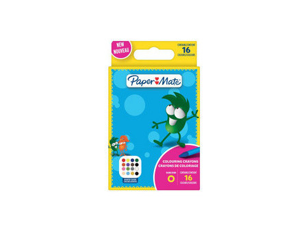 Paper:Mate Crayons de cire Kids Colouring, blister de 16