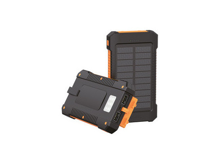 LogiLink Powerbank solaire, 6.000 mAh, noir/orange