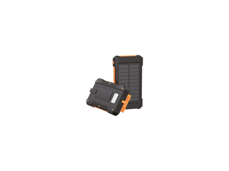 LogiLink Powerbank solaire, 6.000 mAh, noir/orange