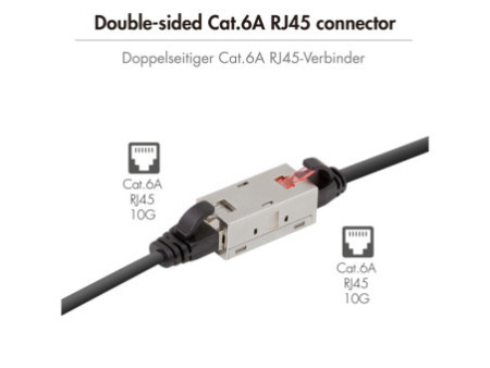 LogiLink Connecteur de câble patch cat. 6A, blindé