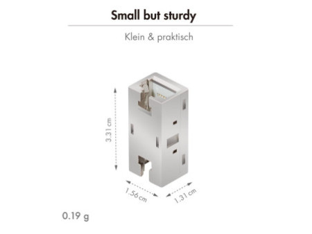 LogiLink Connecteur de câble patch cat. 6A, blindé