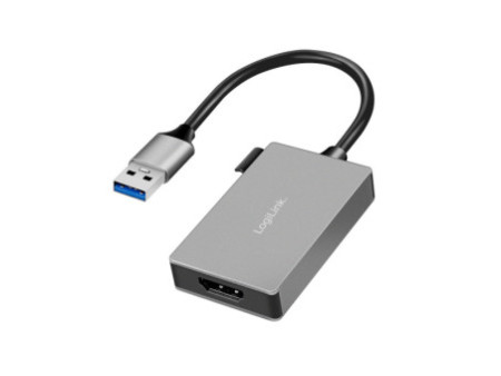 LogiLink Adaptateur vidéo USB 3.0 - HDMI Vidéo, gris