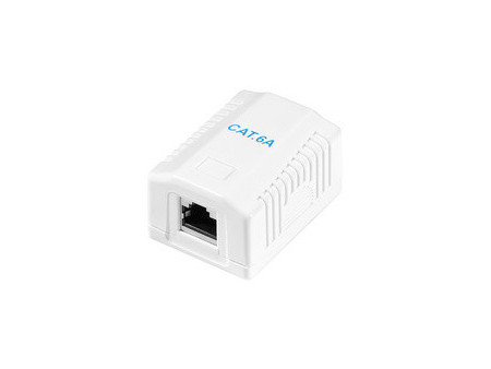 LogiLink Prise RJ45 cat. 6A avec boîtier en saillie, 2x RJ45